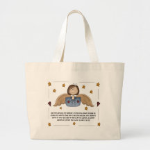 Angel Tote - Christmas Canvas Bag