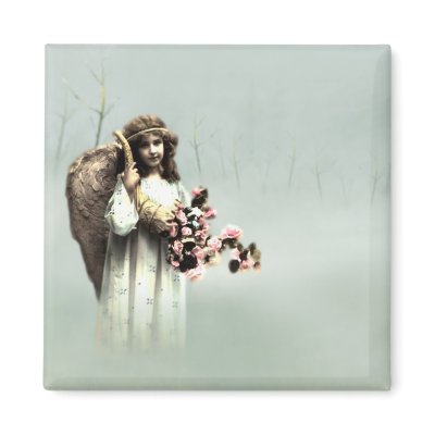 Angel Vintage Magnets by franticattic