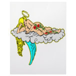 Angel w/ Tattoo Art Letterhead Template
