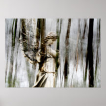 Angel Walks Through Winter Poster