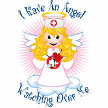 Angel Watching Over Me Nurse Acrylic Cut Out