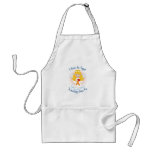Angel Watching Over Me Orange Ribbon Apron