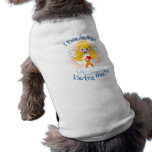 Angel Watching Over Me Orange Ribbon Dog Shirt