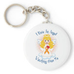 Angel Watching Over Me Orange Ribbon