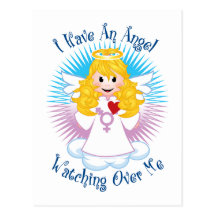 Angel Watching Over Me Transgender Postcards