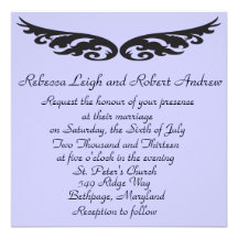 Angel Winged Wedding Invitations