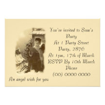 Angel Wish Personalized Invite