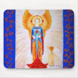 Angel With a Rose Mouse Mats