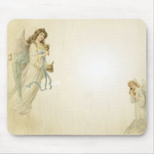 Angel with Bell Mouse Pads