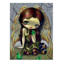 "Angel with Emeralds" Postcard