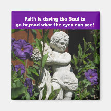 Angel with Flowers Refrigerator Magnet