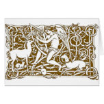 Angel with Harp Greeting Card