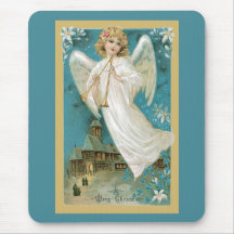 Angel With Horns Mouse Pad