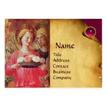 ANGEL WITH ROSES BUSINESS CARD TEMPLATES