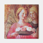 ANGEL WITH ROSES REFRIGERATOR MAGNETS