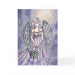 Angel With Star Ornament Card by Molly Harrison