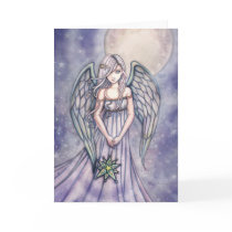 Angel With Star Ornament Card by Molly Harrison