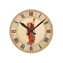 Angel with Trumpet Wall Clocks