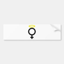 angel woman icon bumper stickers
