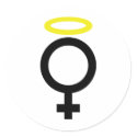 angel woman icon stickers