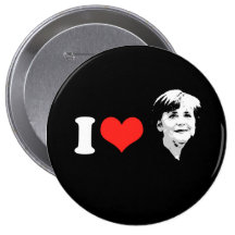 Angela Merkel Pinback Buttons