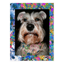 Angelface, I Ruff You! Post Card