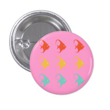 Angelfish Fish Cichlids Pterophyllum Ocean Animal Pinback Buttons