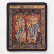 Angeli Laudantes, Vintage Angels by Burne Jones Mouse Pad
