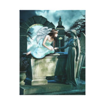Angelic Curiosity Stretched Canvas Print