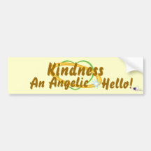 Angelic Hello!-Customize Bumper Sticker