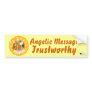 Angelic Message Be Trustworthy-Customize Bumper Sticker
