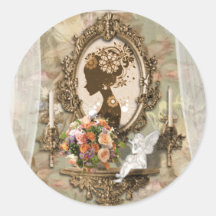 Angelic Vintage Diva design Stickers
