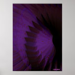Angelic Wings Nocturnal Protection Purple Poster