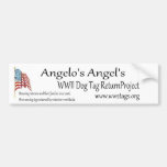 Angelo's Angels WWII Dog Tag Return Project Bumper Bumper Stickers