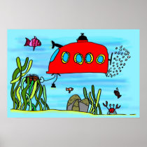 Angelos Unterwasser Schatzsuche Plakatdrucke