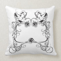Angels and retro frame American MoJo Pillow pillows