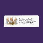 Angels Christmas Return Labels labels