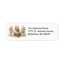 Angels Christmas Return Labels