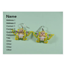 Angels earrings business cards