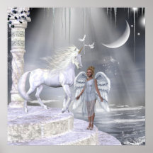 Angels Fae Unicorns Print