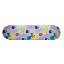 Angels in Silver – Ornaments & Trumpets Skateboard Deck