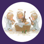 Angels in the Manger Sticker stickers