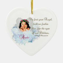 Angels...Look no further Heart Ornament