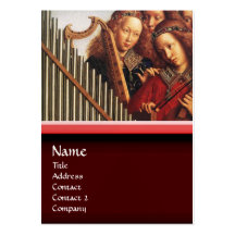 ANGELS PLAYING MUSIC ,detail Business Card Template