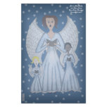 Angels Singing Carols (Blue) stationery