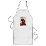 Angels Singing Carols (Red) aprons