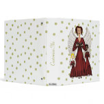 Angels Singing Carols (Red) 3 Ring Binders
