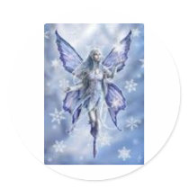 ANGELS ROUND STICKERS