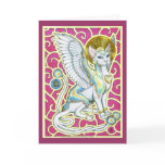 Angels Walk On Four Paws Greeting Card