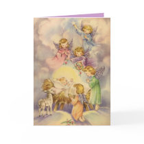 Angels Watching Over Baby Jesus